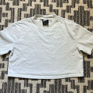 Mint Nike Cropped Tee